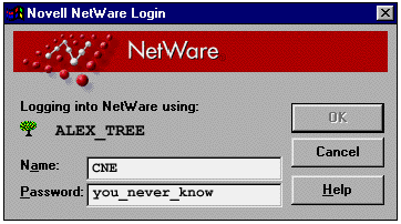 Netware logon